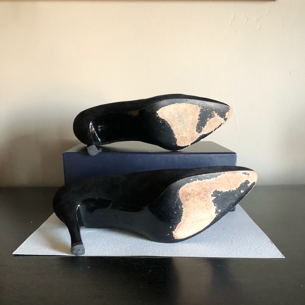 Bottes Charles Jourdan En Cuir Rigide Noir - Taille 36 EU / 5 US, Occasion Parfait état, Doublure Cuir